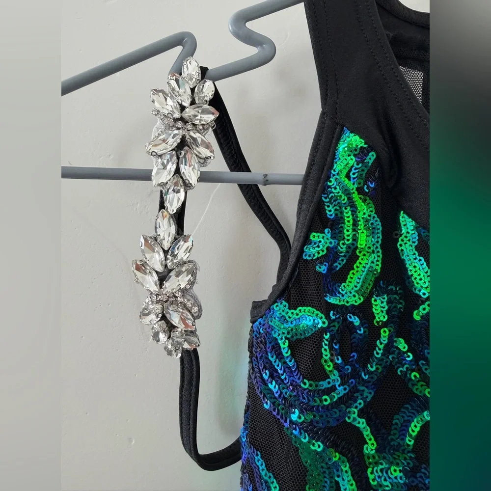 Revolution Dancewear HOW THE OTHER HALF LIVES Sequin Fringe Dress